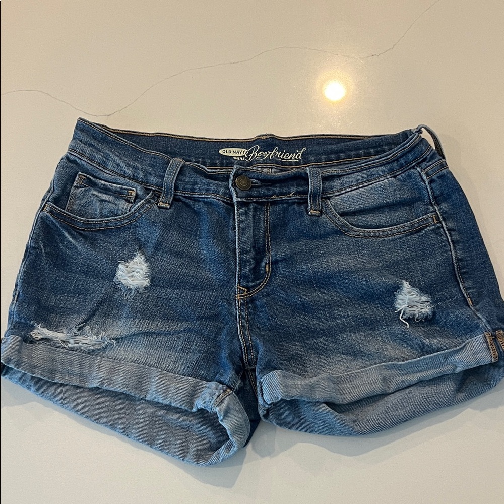 Old Navy Distressed Blue Jean Shorts